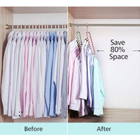 Multifunctional Plastic Hanger Space-Saving 9 Holes Hanger for Cloths Wardrobe Storage Rack