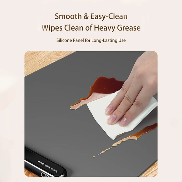 Efficient Heating Technology Ultra-Thin Hot Plate Waterproof Touch Control Electric Food Warming Mat with Multiple Dishes