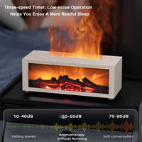 2025 New 3D Fireplace Humidifier Flame Aroma Diffuser Desktop Remote Control Seven Color Lights Simulation Fireplace Diffuser